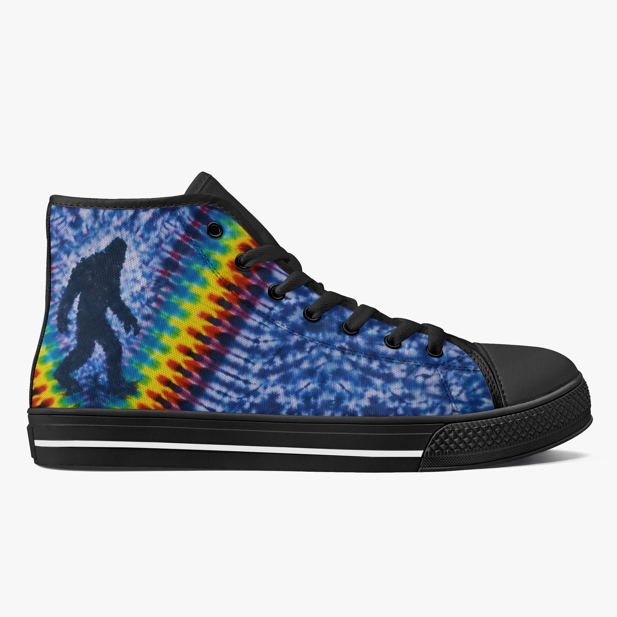 BIGFOOT V COLORFUL PATTERN HIGH TOP CANVAS SHOES   - TLNO1505262