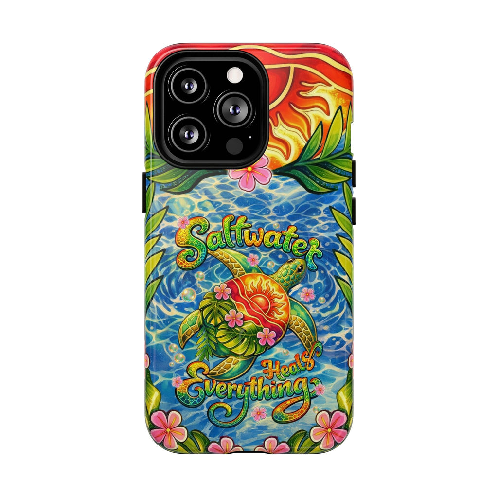 SALTWATER HEALS EVERYTHING TURTLE MAGNETIC PHONE CASE - TLNT1704262