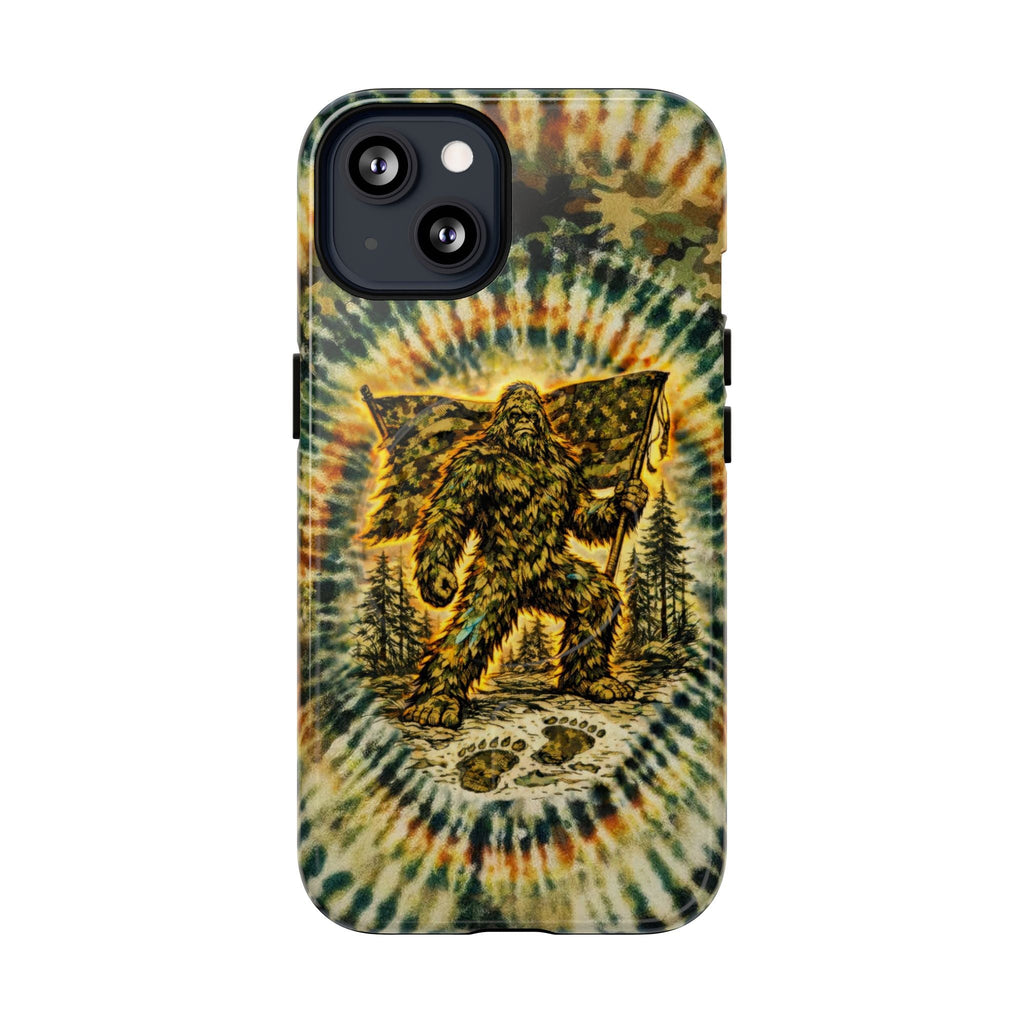 BIGFOOT WITH FLAG CAMOUFLAGE MAGNETIC  PHONE CASE  - TLTW0705262