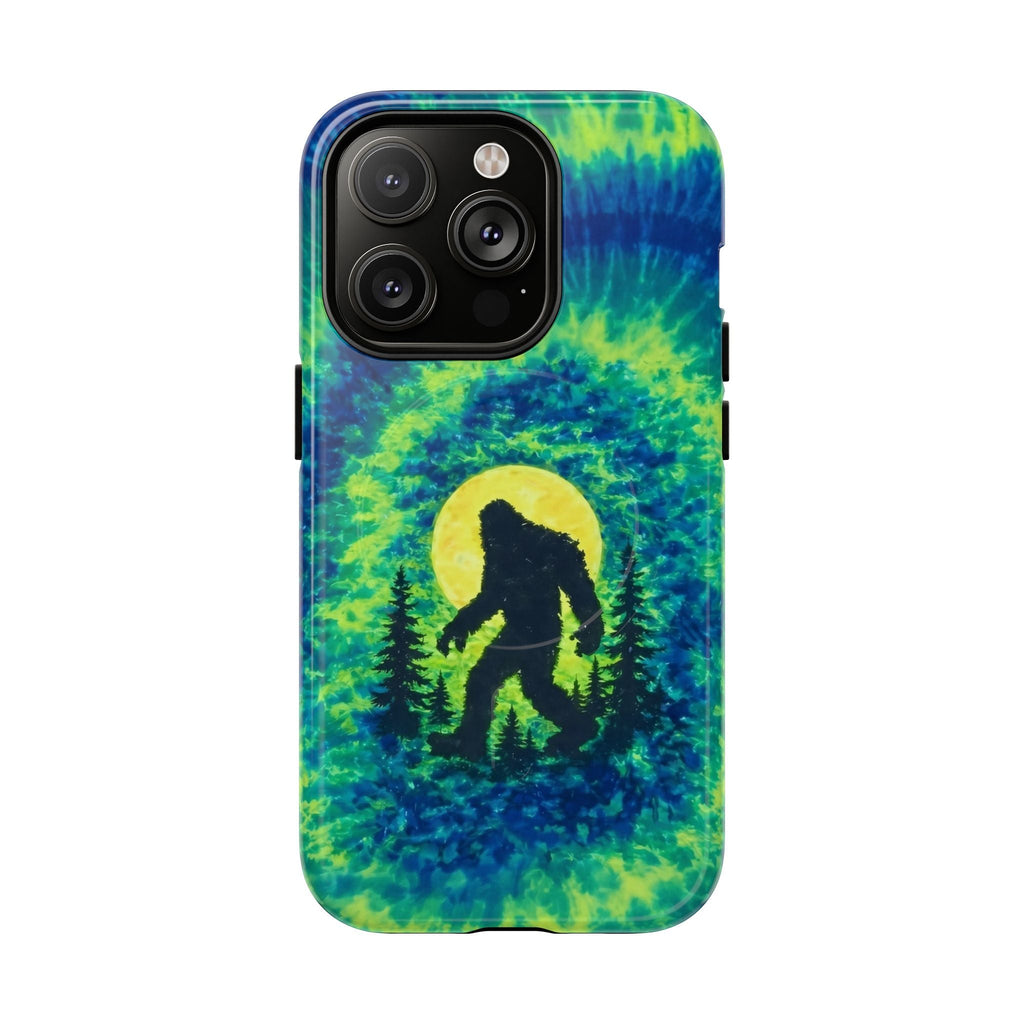 BIGFOOT IN THE FOREST GREEN BLUE SWIRL MAGNETIC PHONE CASE  - TLNO0505262