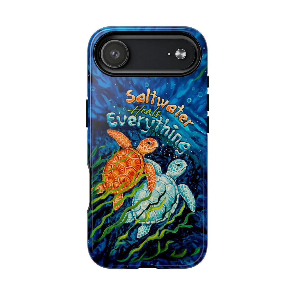 SALTWATER HEALS EVERYTHING TURTLE MAGNETIC PHONE CASE  - TLTW2005264