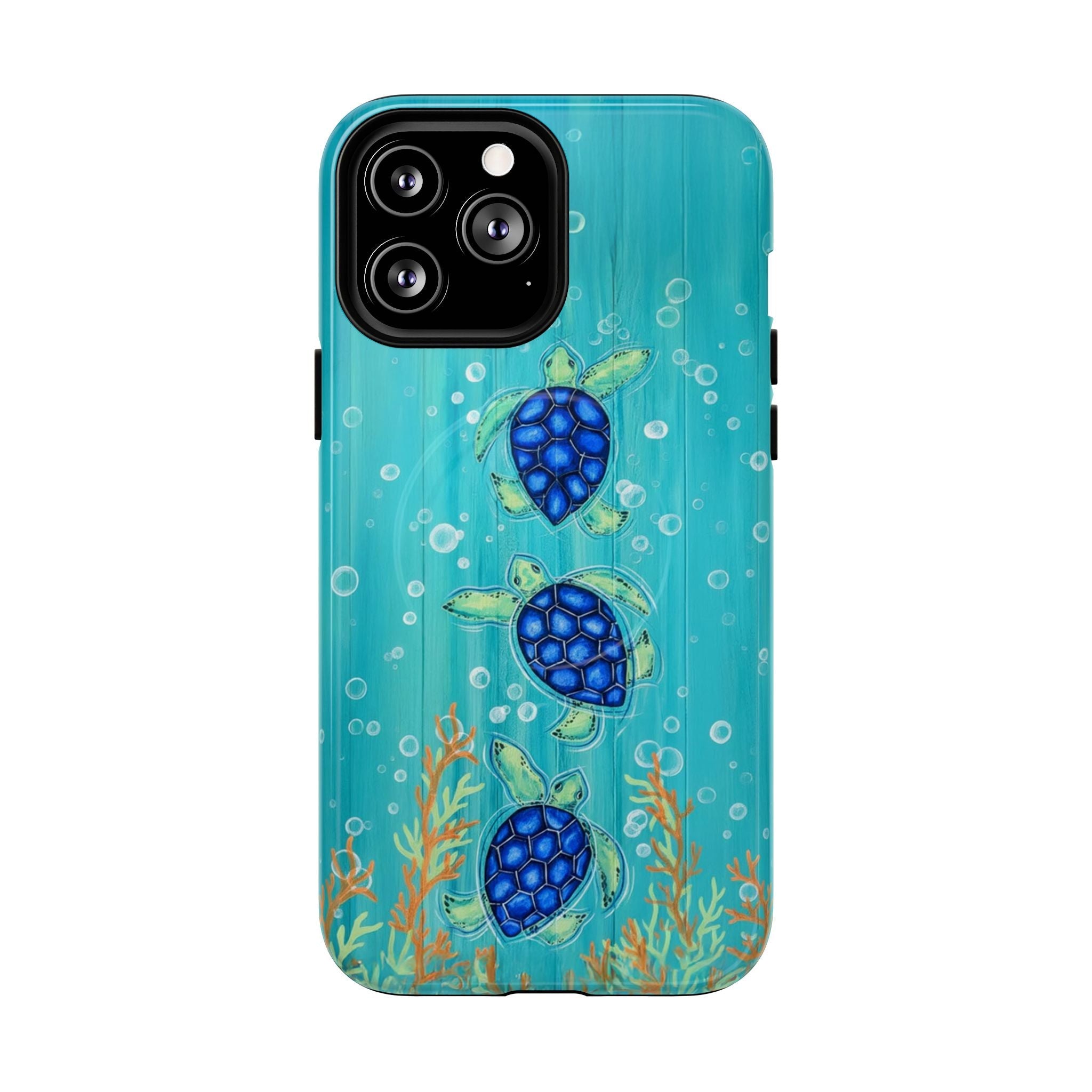 THREE SEA TURTLE MAGNETIC PHONE CASE  - TLTW2804264