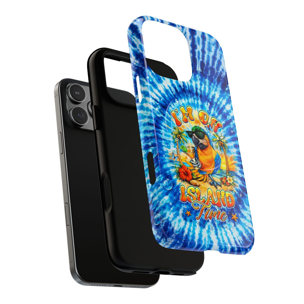 I'M ON ISLAND TIME PARROT  MAGNETIC PHONE CASE  - TLHG1604261