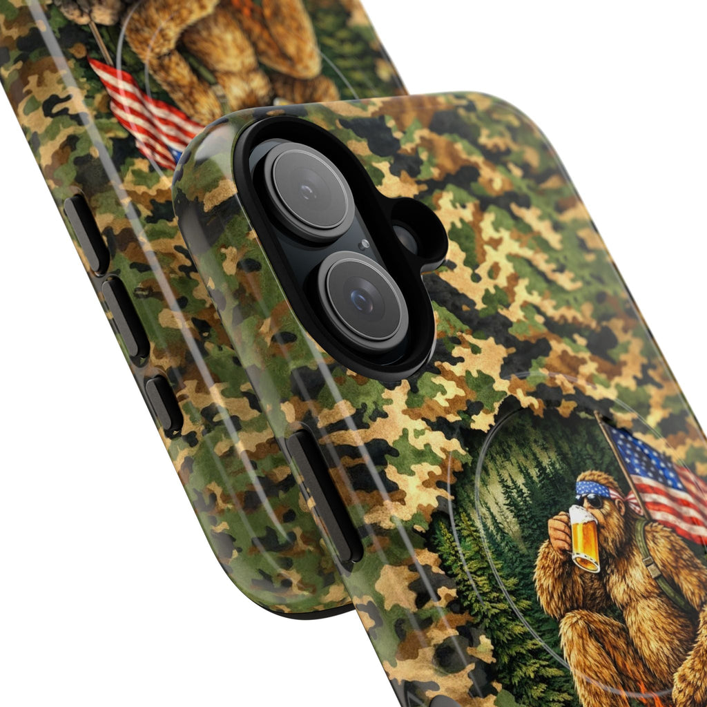 BIGFOOT CAMPFIRE CAMOUFLAGE MAGNETIC PHONE CASE   - TLHN1604264