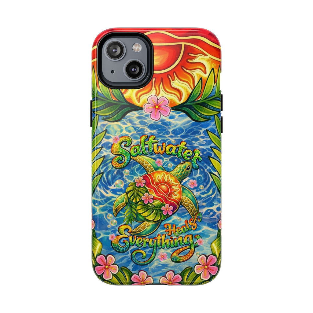 SALTWATER HEALS EVERYTHING TURTLE MAGNETIC PHONE CASE - TLNT1704262