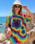 THREE SEA TURTLES COLORFUL SWIRL  ALL OVER PRINT  - TLTW1906263