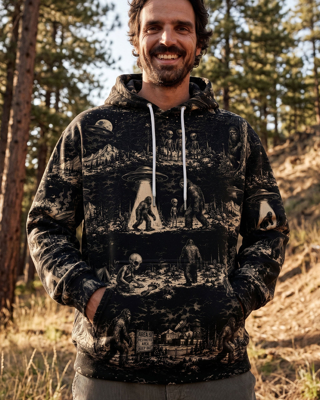 BIGFOOT ALIEN ALL OVER PRINT  - TLTW1306264