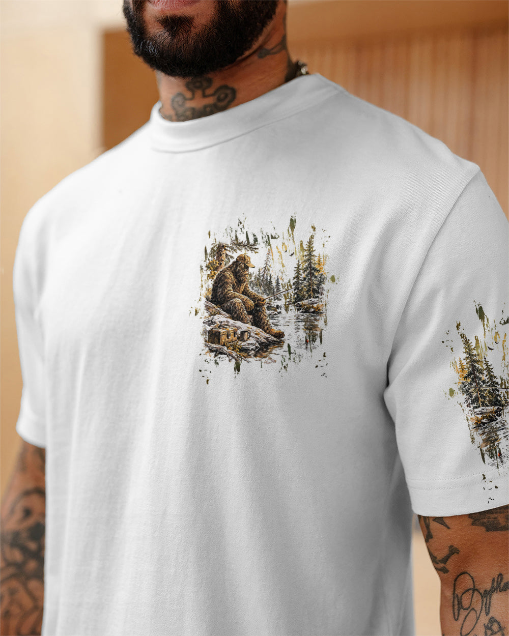THE CLOSER I GET TO NATURE BIGFOOT ALL OVER PRINT - TLHG0506263