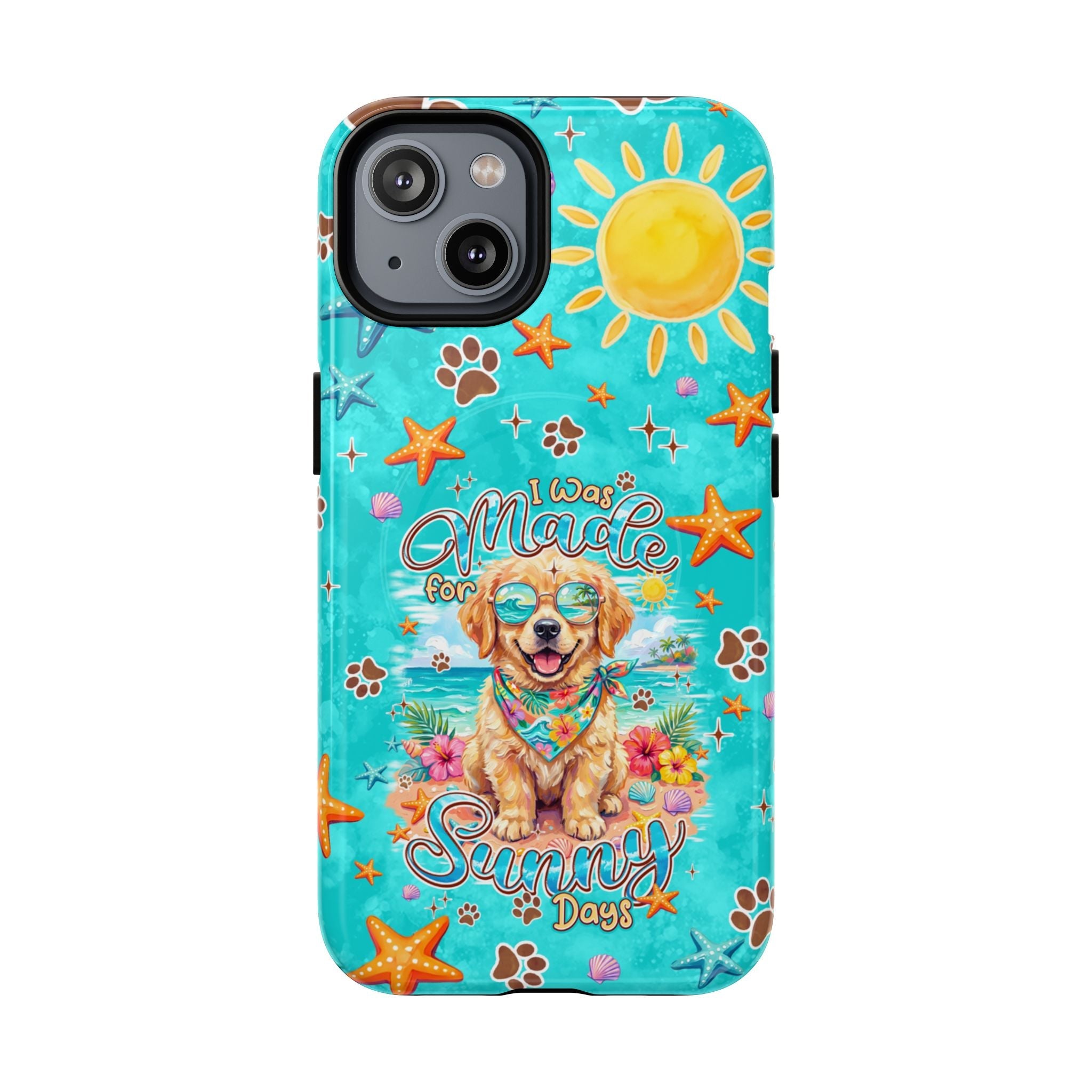 I WAS MADE FOR SUNNY DAYS GOLDEN RETRIEVER DOG MAGNETIC PHONE CASE - TYPQ0206261