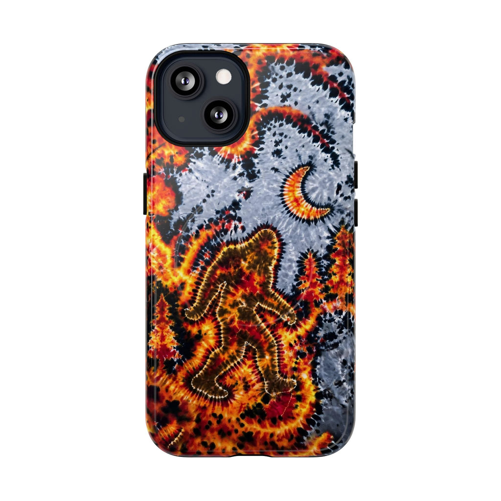BIGFOOT IN FOREST CRESCENT MOON MAGNETIC PHONE CASE  - TLHG2805264