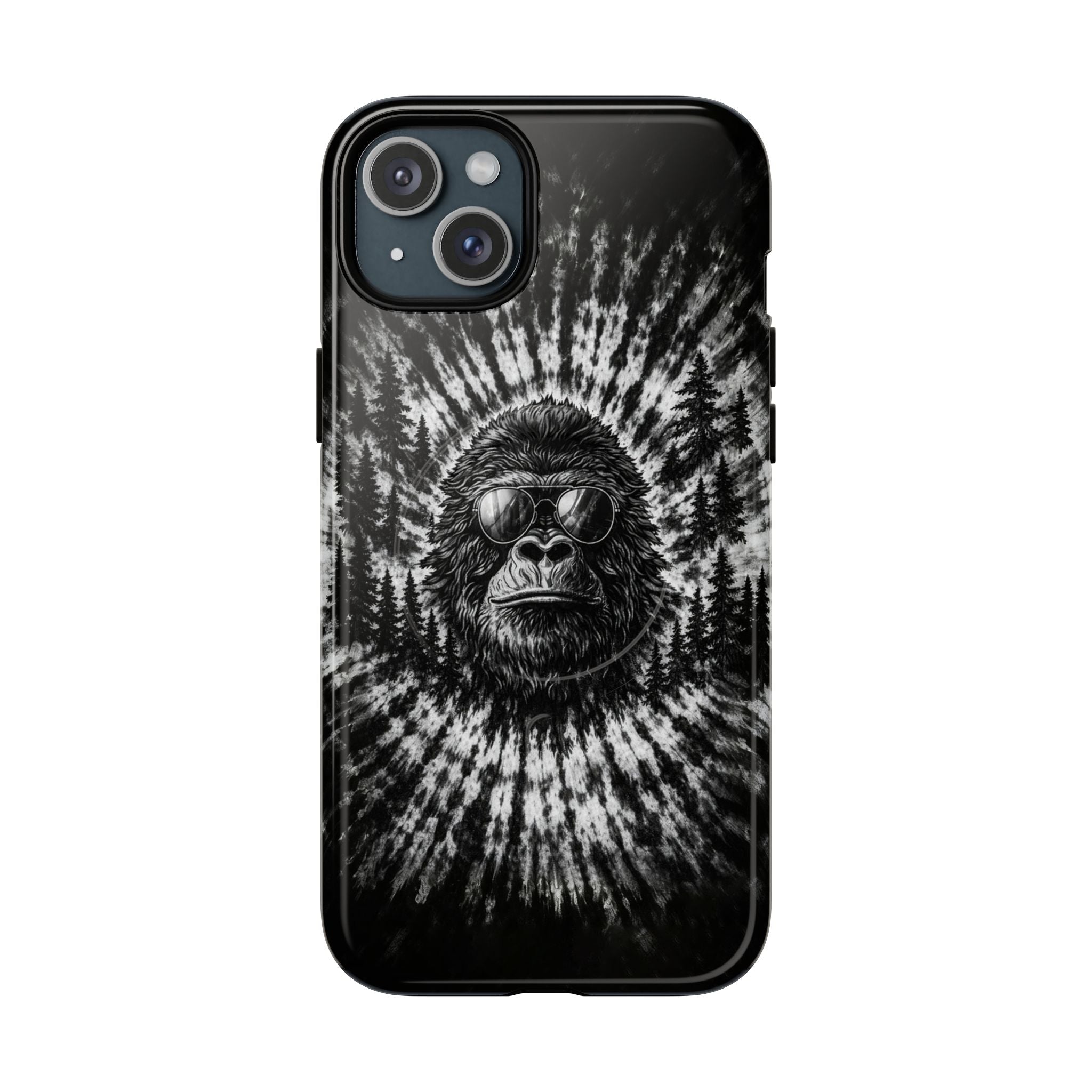 BIGFOOT BLACK & WHITE SWIRL MAGNETIC PHONE CASE  - TLTW2205262