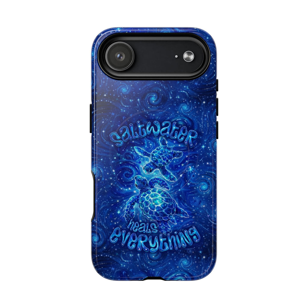SALTWATER HEALS EVERYTHING TURTLE MAGNETIC PHONE CASE  - TLNO2304261