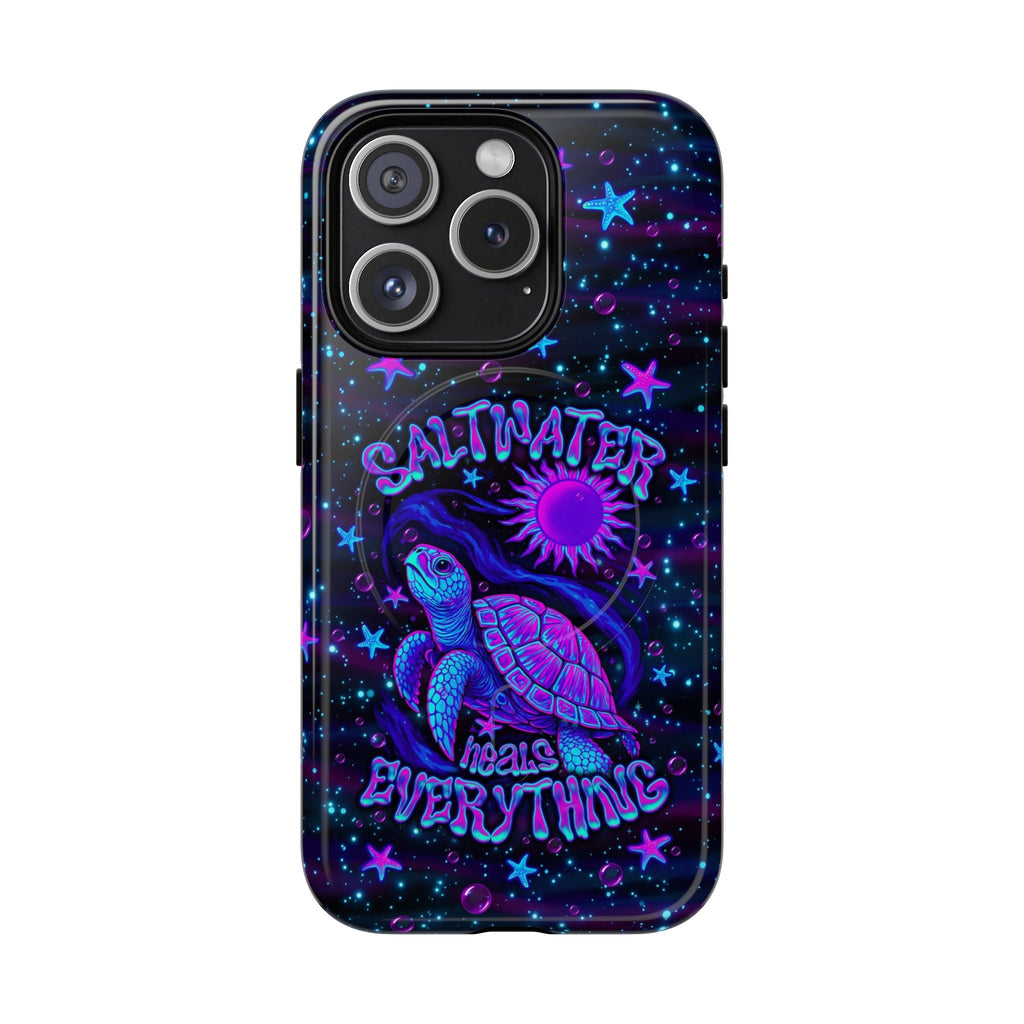 SALTWATER HEALS EVERYTHING TURTLE MAGNETIC PHONE CASE  - TLNO1304262