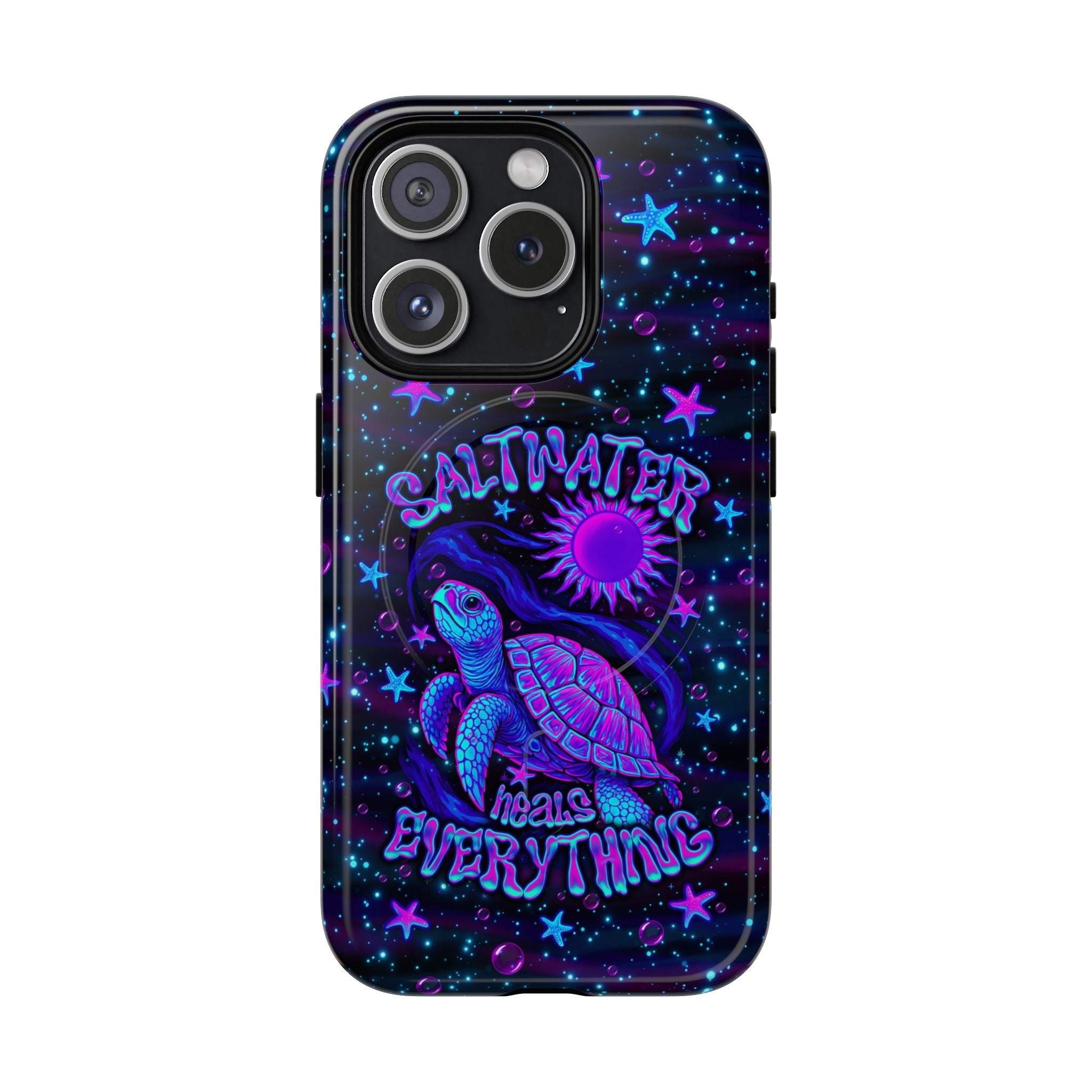 SALTWATER HEALS EVERYTHING TURTLE MAGNETIC PHONE CASE  - TLNO1304262