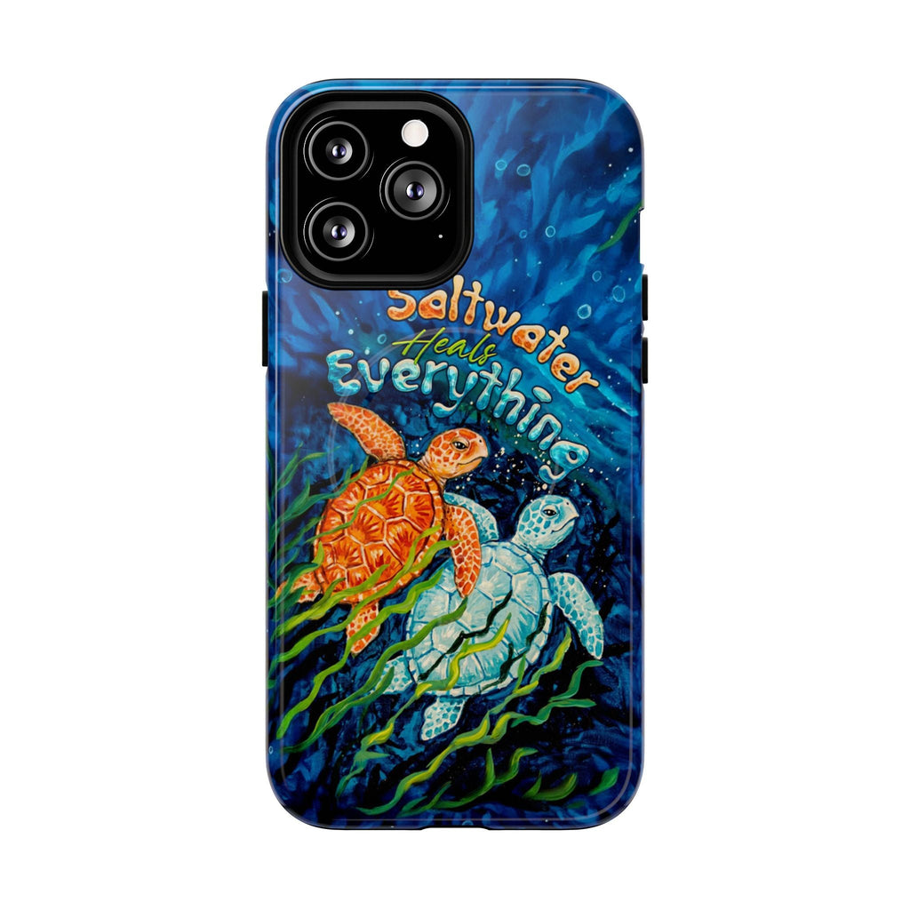 SALTWATER HEALS EVERYTHING TURTLE MAGNETIC PHONE CASE  - TLTW2005264