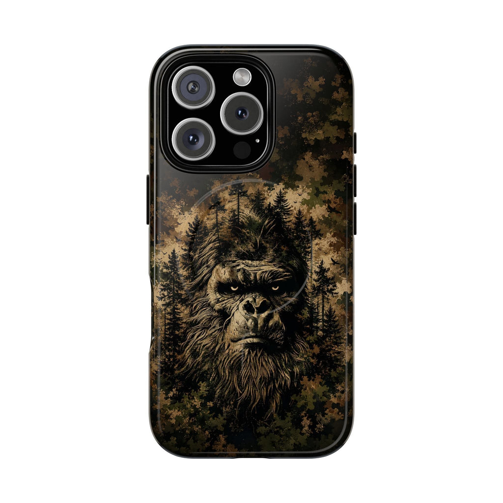 BIGFOOT IN THE FOREST CAMOUFLAGE MAGNETIC PHONE CASE  - TLNT2105264