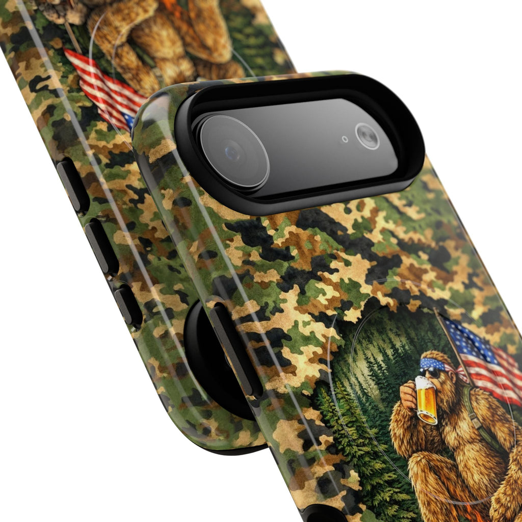 BIGFOOT CAMPFIRE CAMOUFLAGE MAGNETIC PHONE CASE   - TLHN1604264
