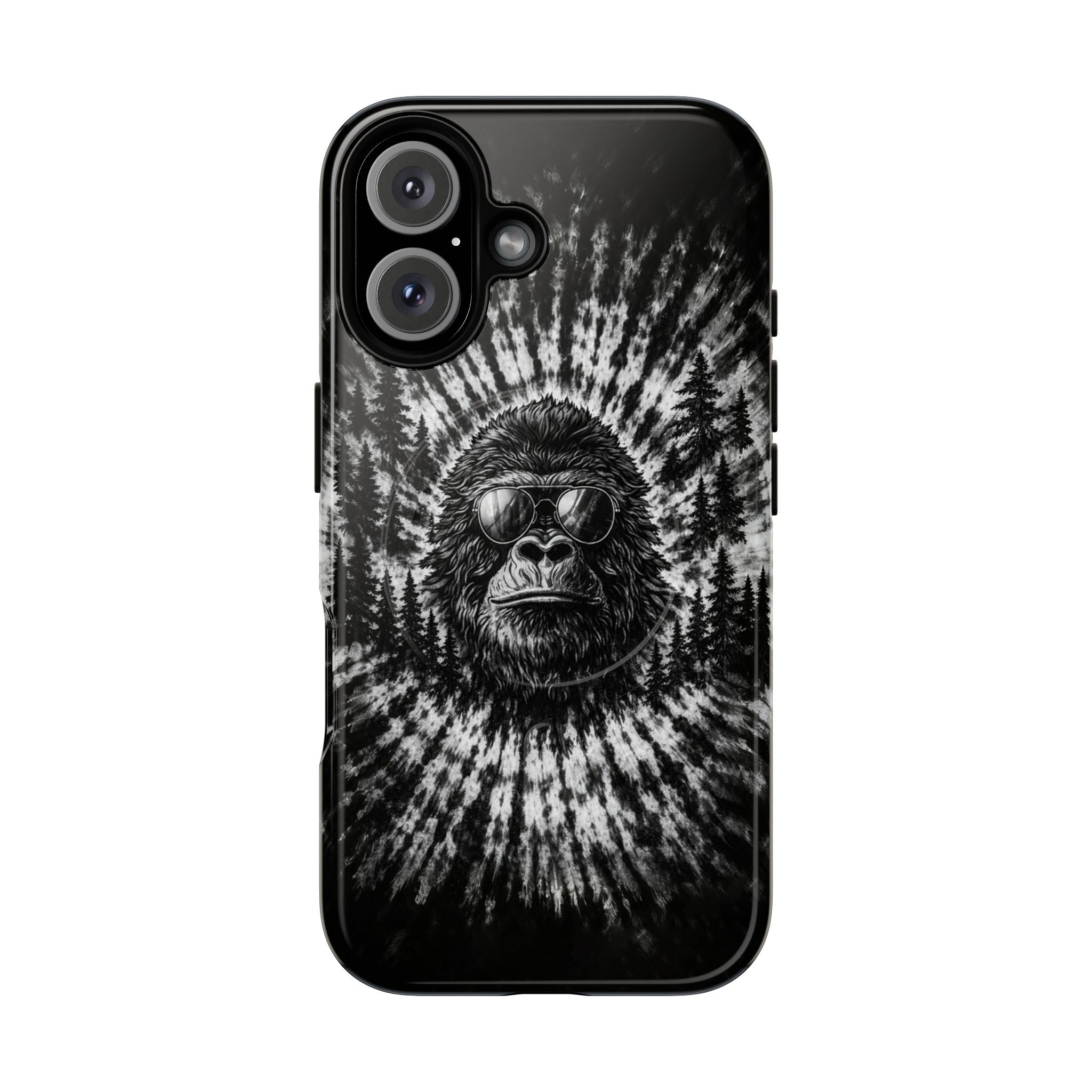 BIGFOOT BLACK & WHITE SWIRL MAGNETIC PHONE CASE  - TLTW2205262