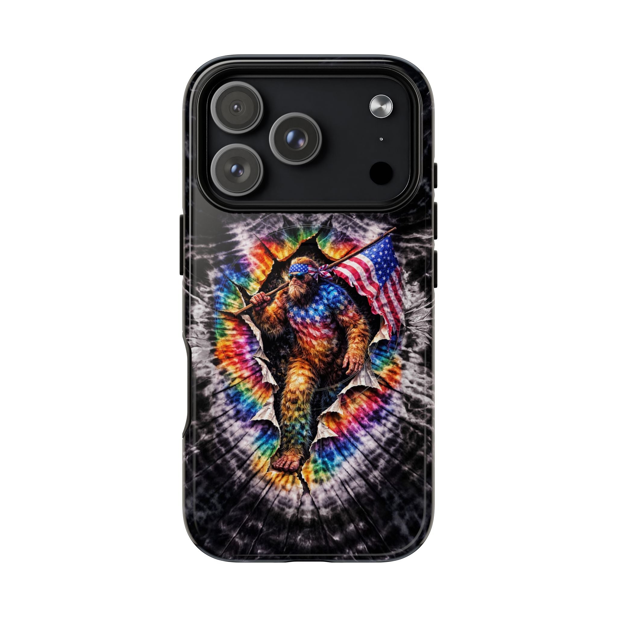 BIGFOOT WITH FLAG SWIRL MAGNETIC  PHONE CASE  - TLTW1905264
