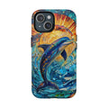DOLPHIN STAINED GLASS MAGNETIC PHONE CASE  - TLTW1305265