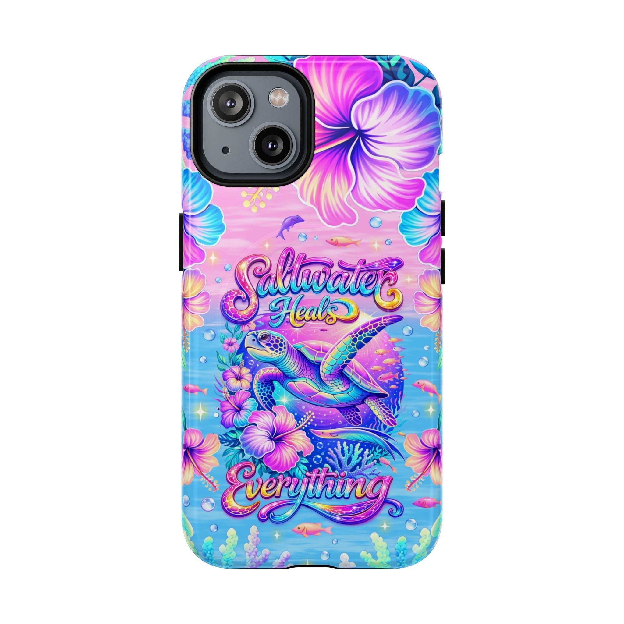 SALTWATER HEALS EVERYTHING TURTLE MAGNETIC  PHONE CASE    - TLNT1104264