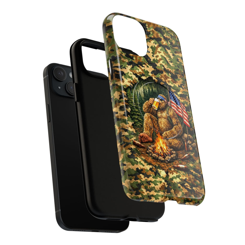 BIGFOOT CAMPFIRE CAMOUFLAGE MAGNETIC PHONE CASE   - TLHN1604264