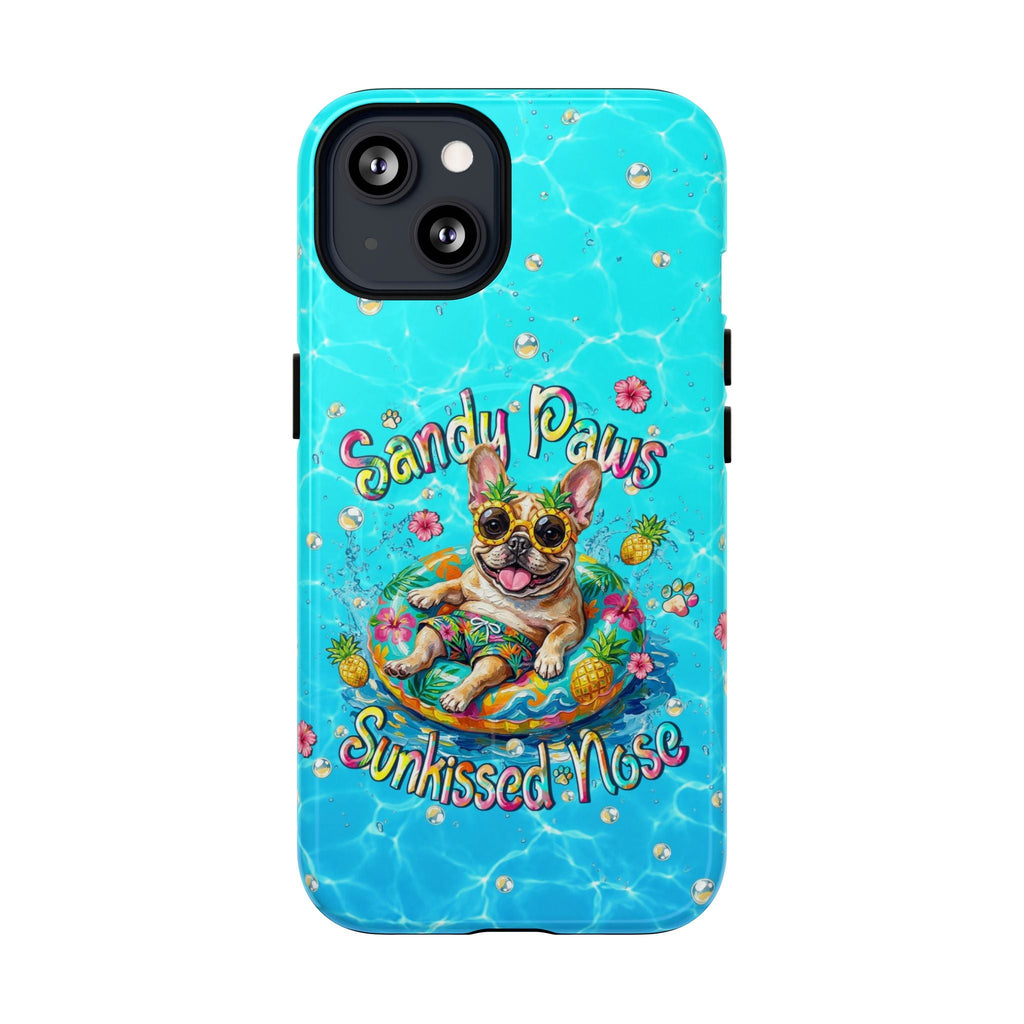 SANDY PAWS SUNKISSED NOSE FRENCH BULLDOG MAGNETIC PHONE CASE  - TLHN2005264