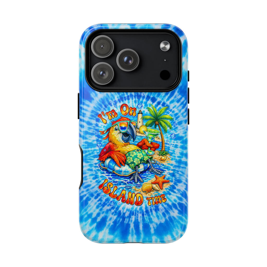 I'M ON ISLAND TIME PARROT SWIRL MAGNETIC PHONE CASE   - TLTW1304262