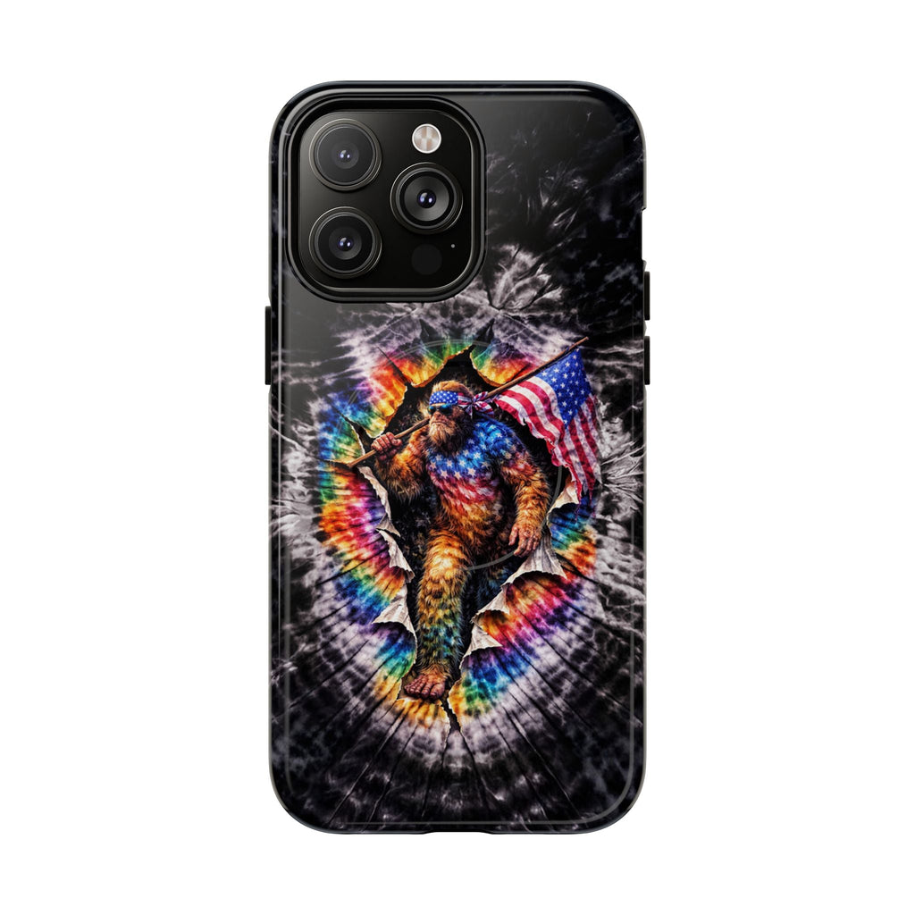 BIGFOOT WITH FLAG SWIRL MAGNETIC  PHONE CASE  - TLTW1905264