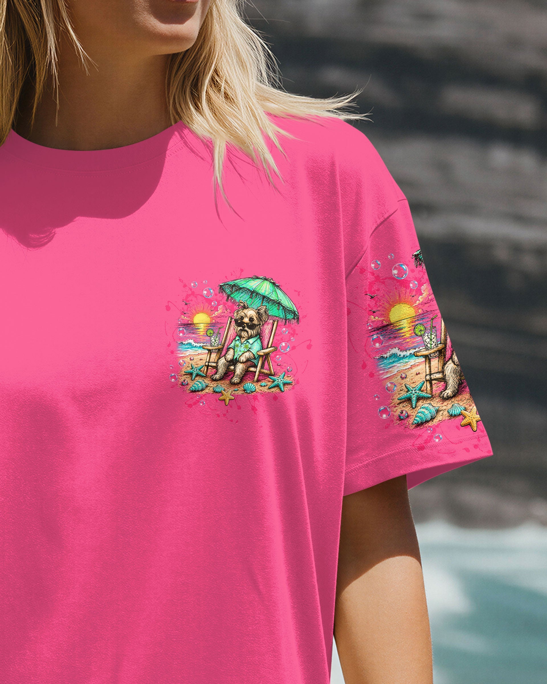 SANDY PAWS SUNKISSED NOSE YORKIE DOG ALL OVER PRINT - TLTW2205264