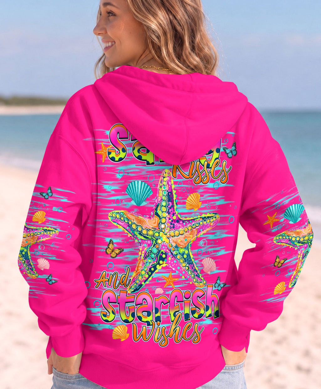 SALTY KISSES AND STARFISH WISHES ALL OVER PRINT - TLHN1307261