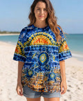 SUNSET SEA TURTLE ALL OVER PRINT  - TLHN1404261