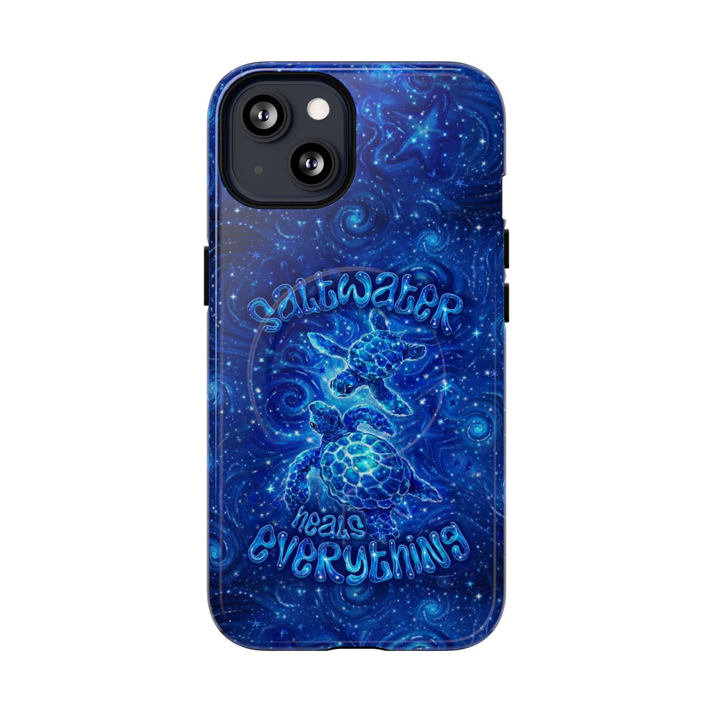 SALTWATER HEALS EVERYTHING TURTLE MAGNETIC PHONE CASE  - TLNO2304261