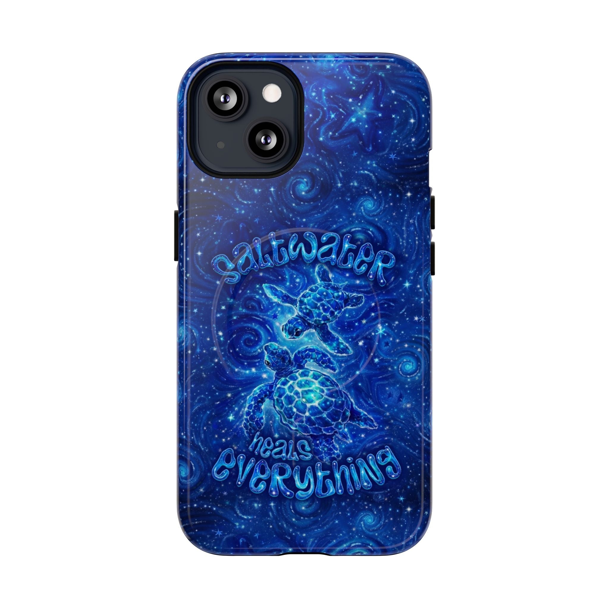 SALTWATER HEALS EVERYTHING TURTLE MAGNETIC PHONE CASE  - TLNO2304261