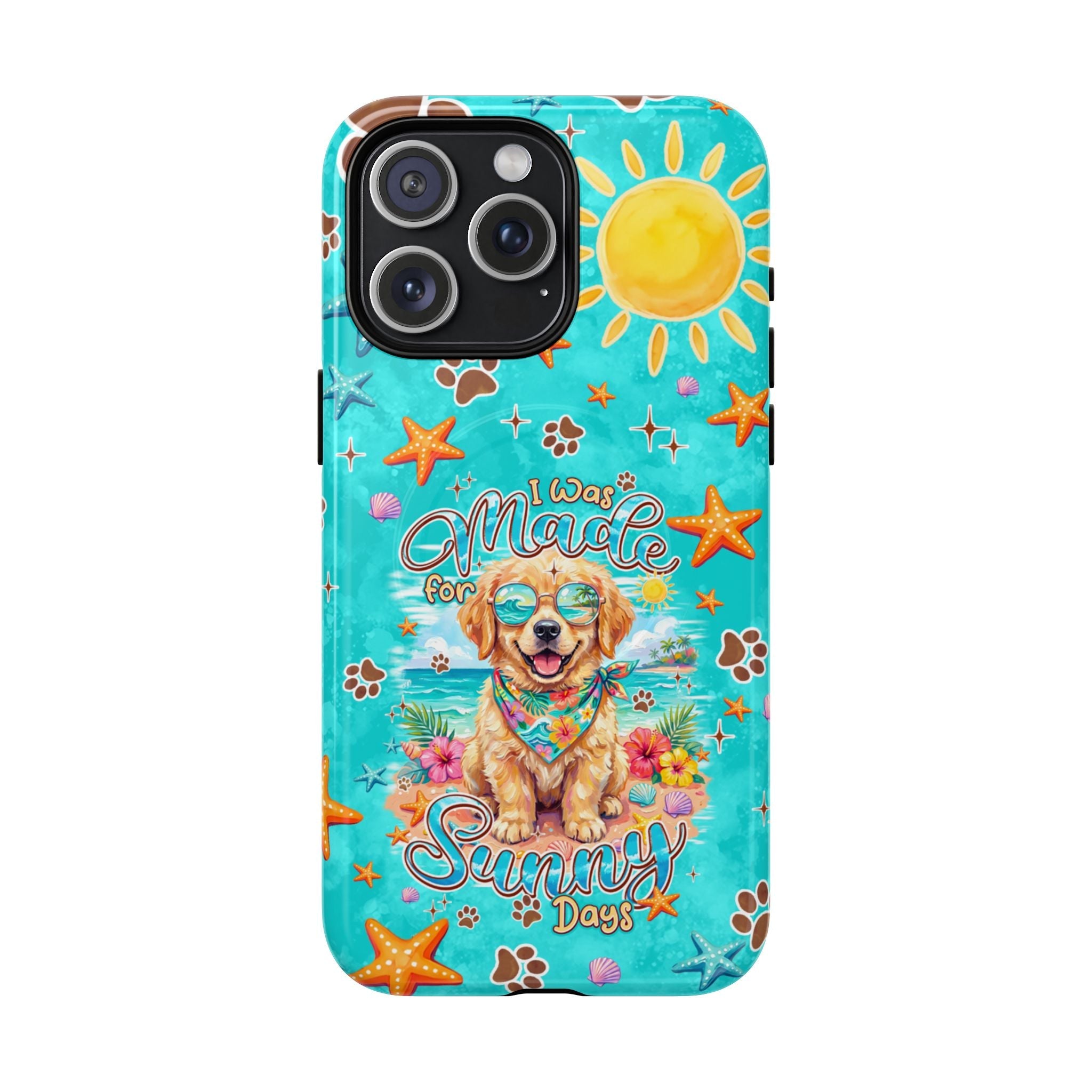 I WAS MADE FOR SUNNY DAYS GOLDEN RETRIEVER DOG MAGNETIC PHONE CASE - TYPQ0206261