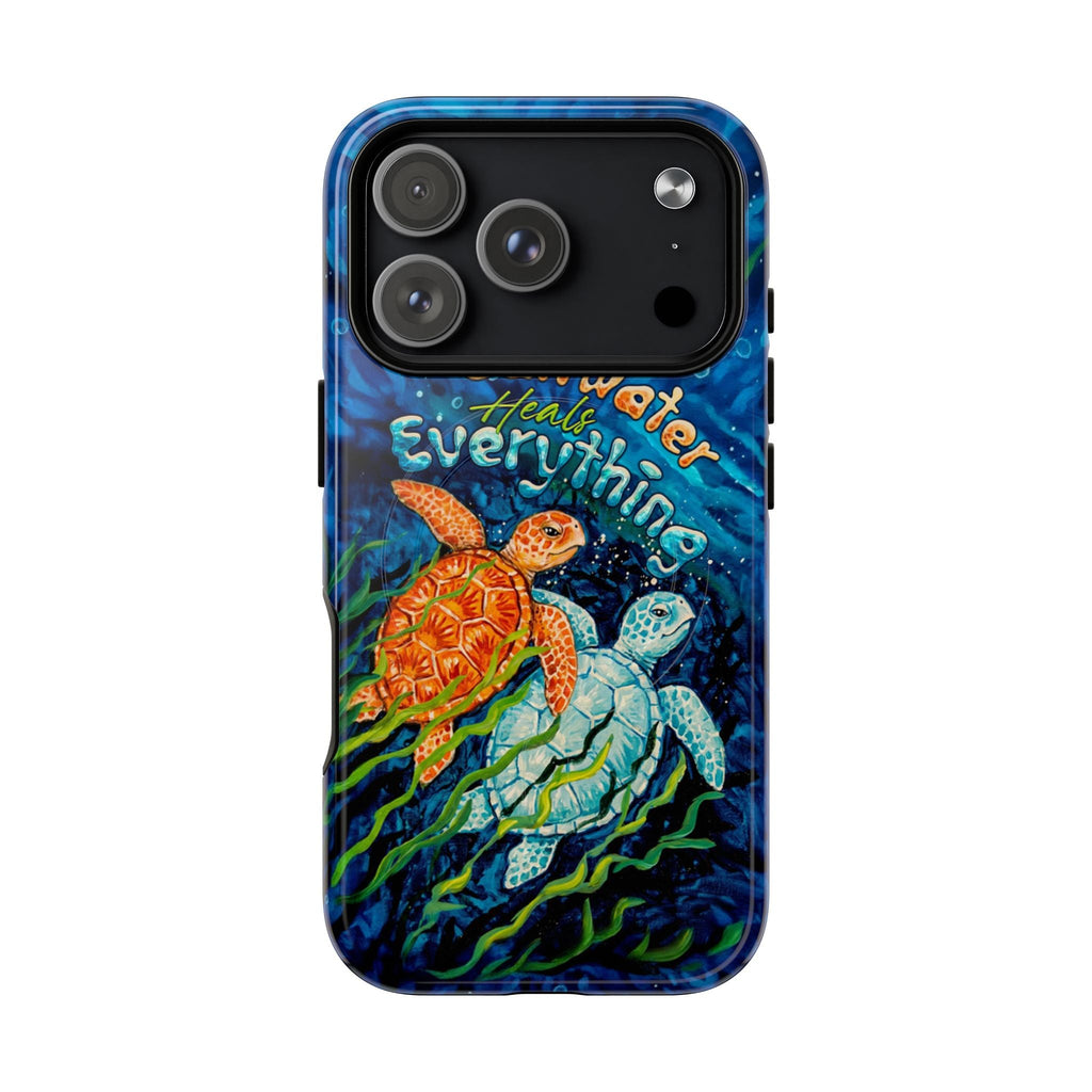 SALTWATER HEALS EVERYTHING TURTLE MAGNETIC PHONE CASE  - TLTW2005264