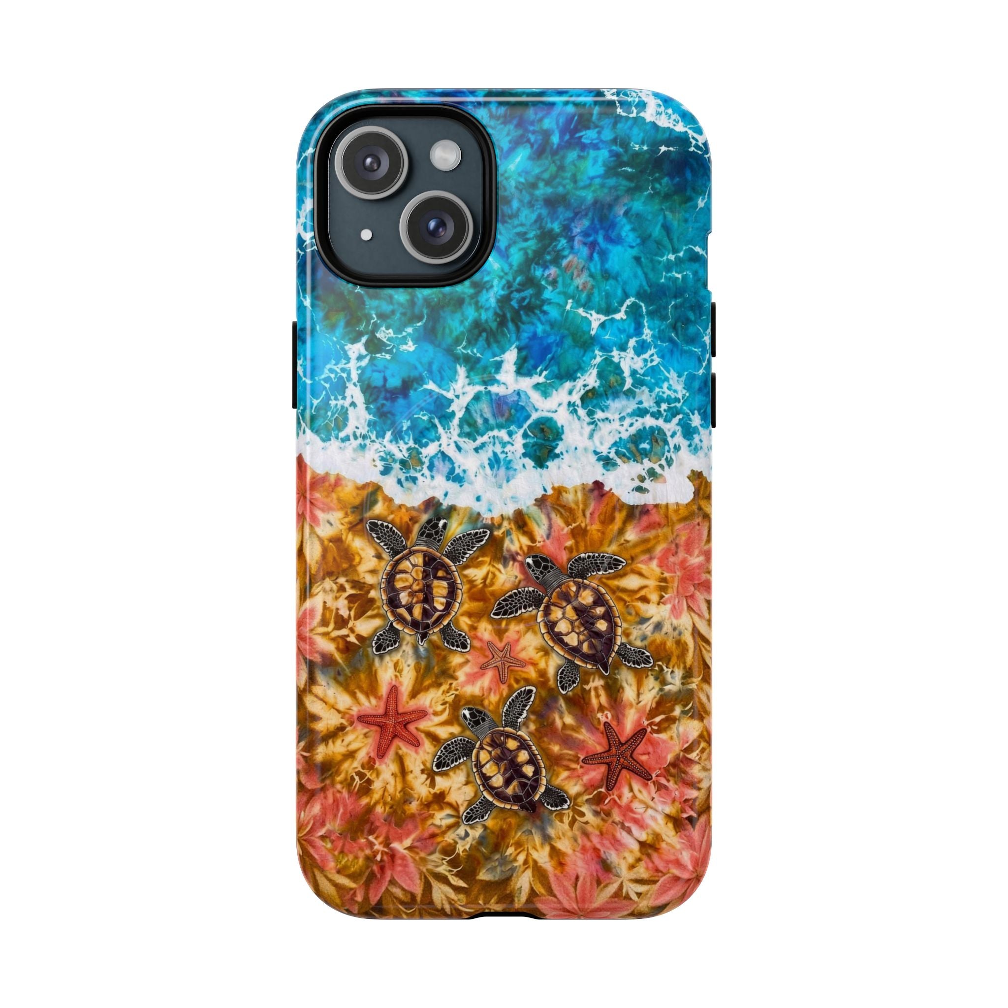 SEA TURTLE SALTY WAVES MAGNETIC PHONE CASE  - TLHG1405264