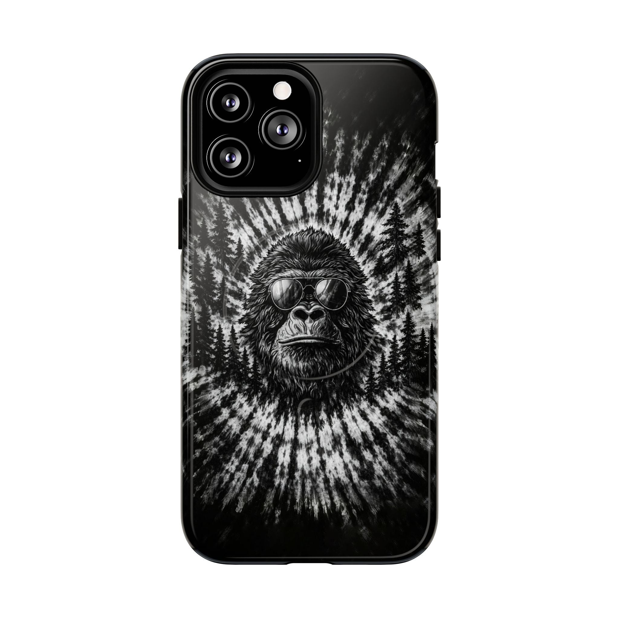 BIGFOOT BLACK & WHITE SWIRL MAGNETIC PHONE CASE  - TLTW2205262