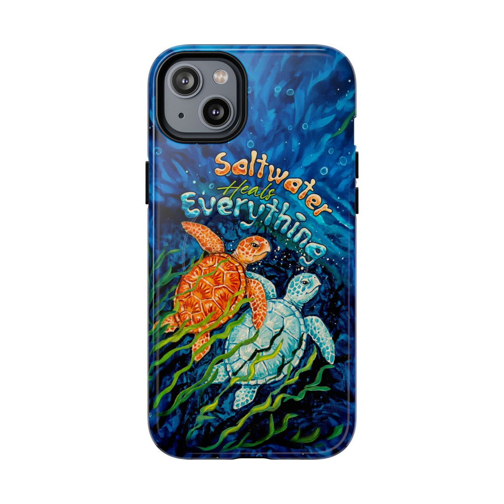 SALTWATER HEALS EVERYTHING TURTLE MAGNETIC PHONE CASE  - TLTW2005264
