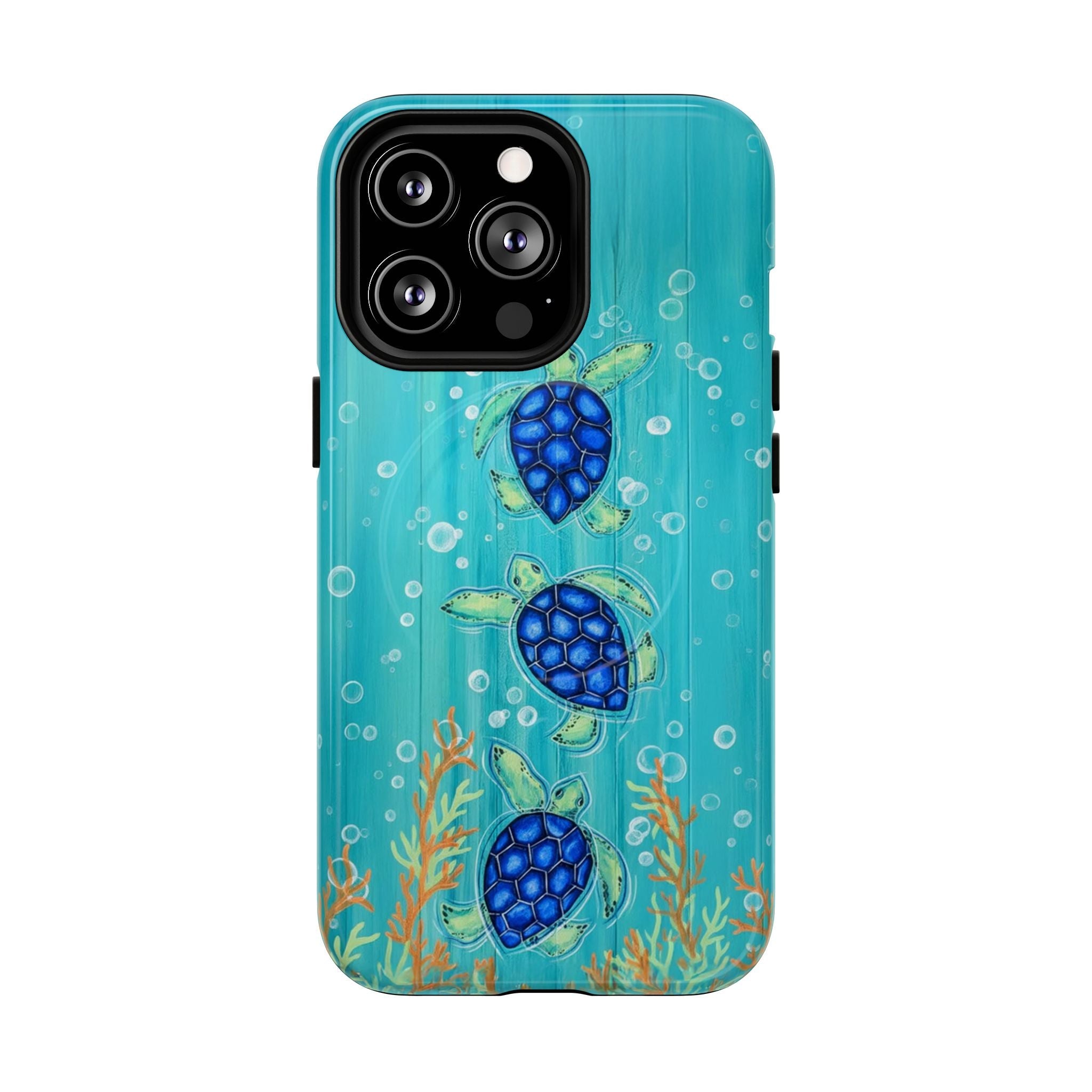 THREE SEA TURTLE MAGNETIC PHONE CASE  - TLTW2804264