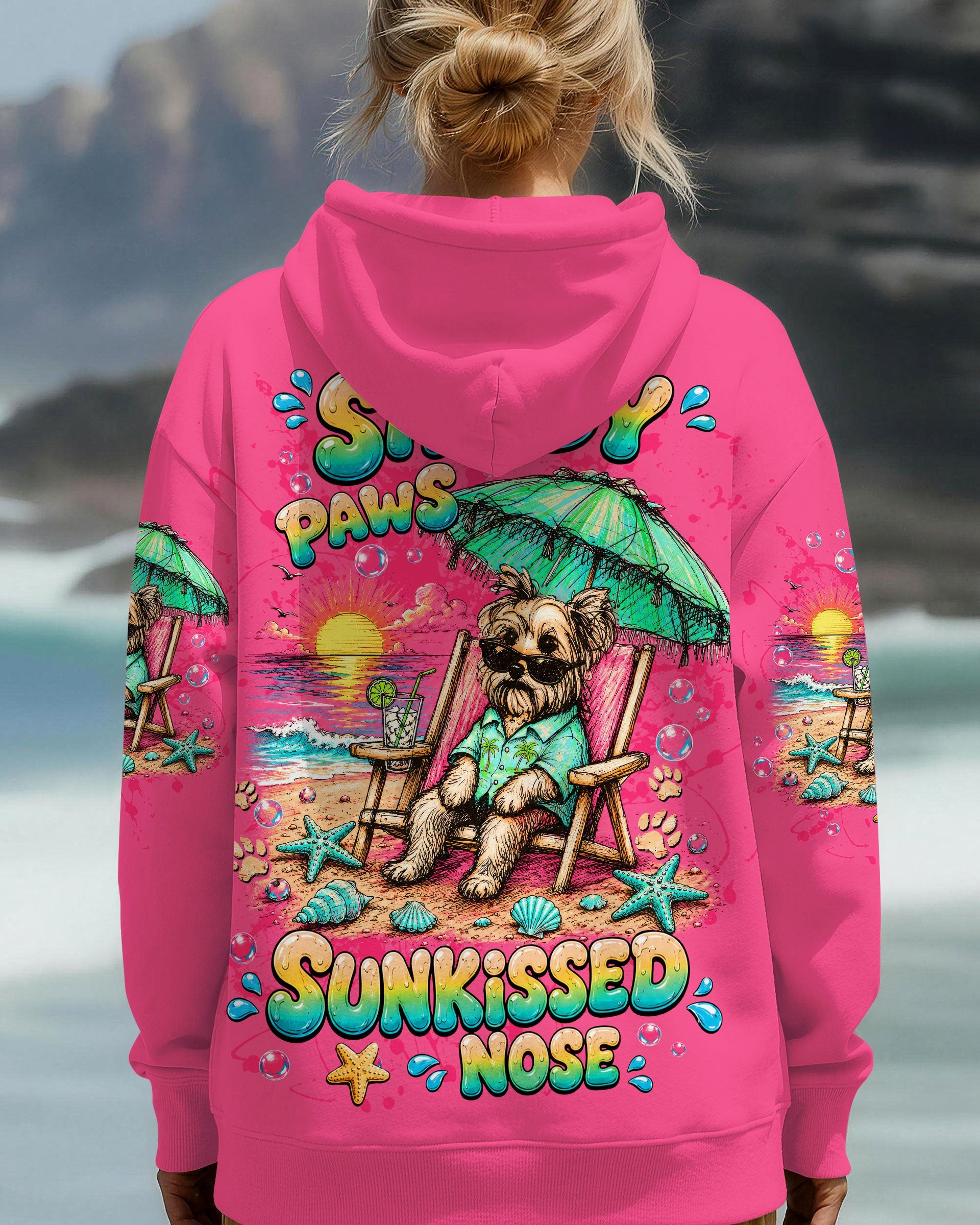 SANDY PAWS SUNKISSED NOSE YORKIE DOG ALL OVER PRINT - TLTW2205264