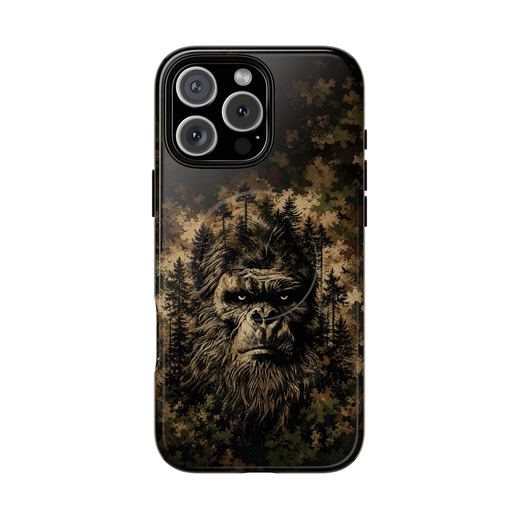 BIGFOOT IN THE FOREST CAMOUFLAGE MAGNETIC PHONE CASE  - TLNT2105264