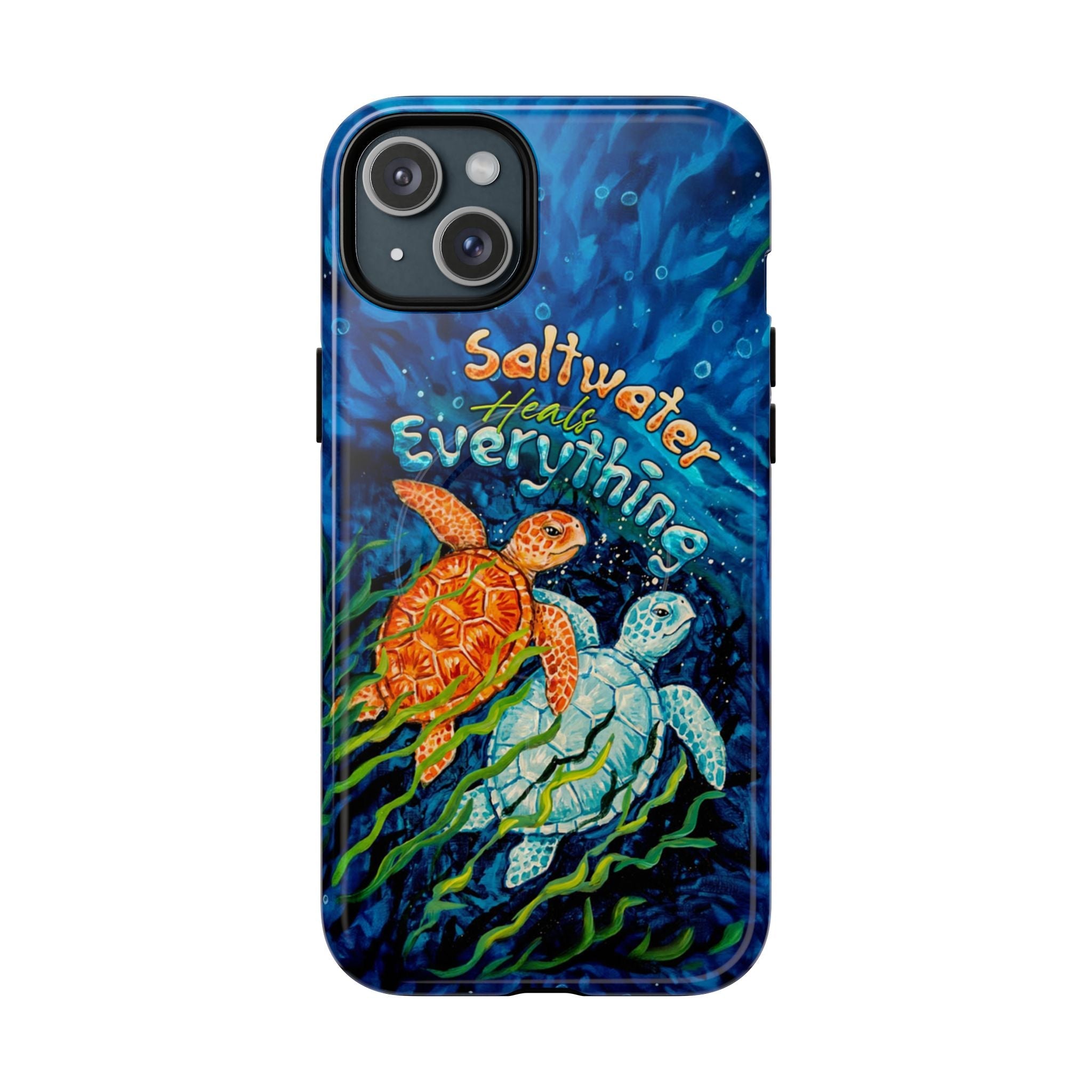 SALTWATER HEALS EVERYTHING TURTLE MAGNETIC PHONE CASE  - TLTW2005264