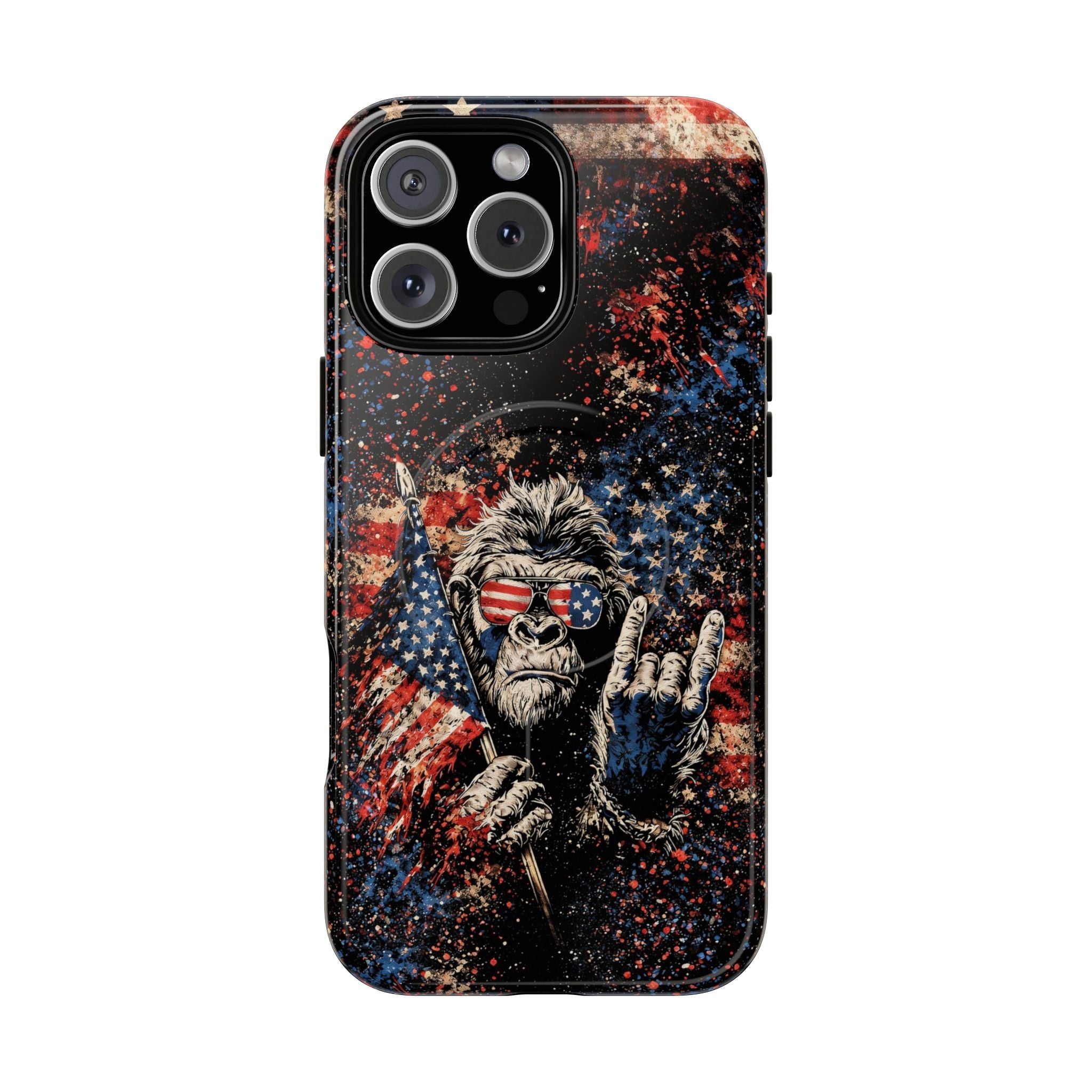 BIGFOOT GRUNGE STARS AND STRIPES MAGNETIC PHONE CASE  - TLHG0805265