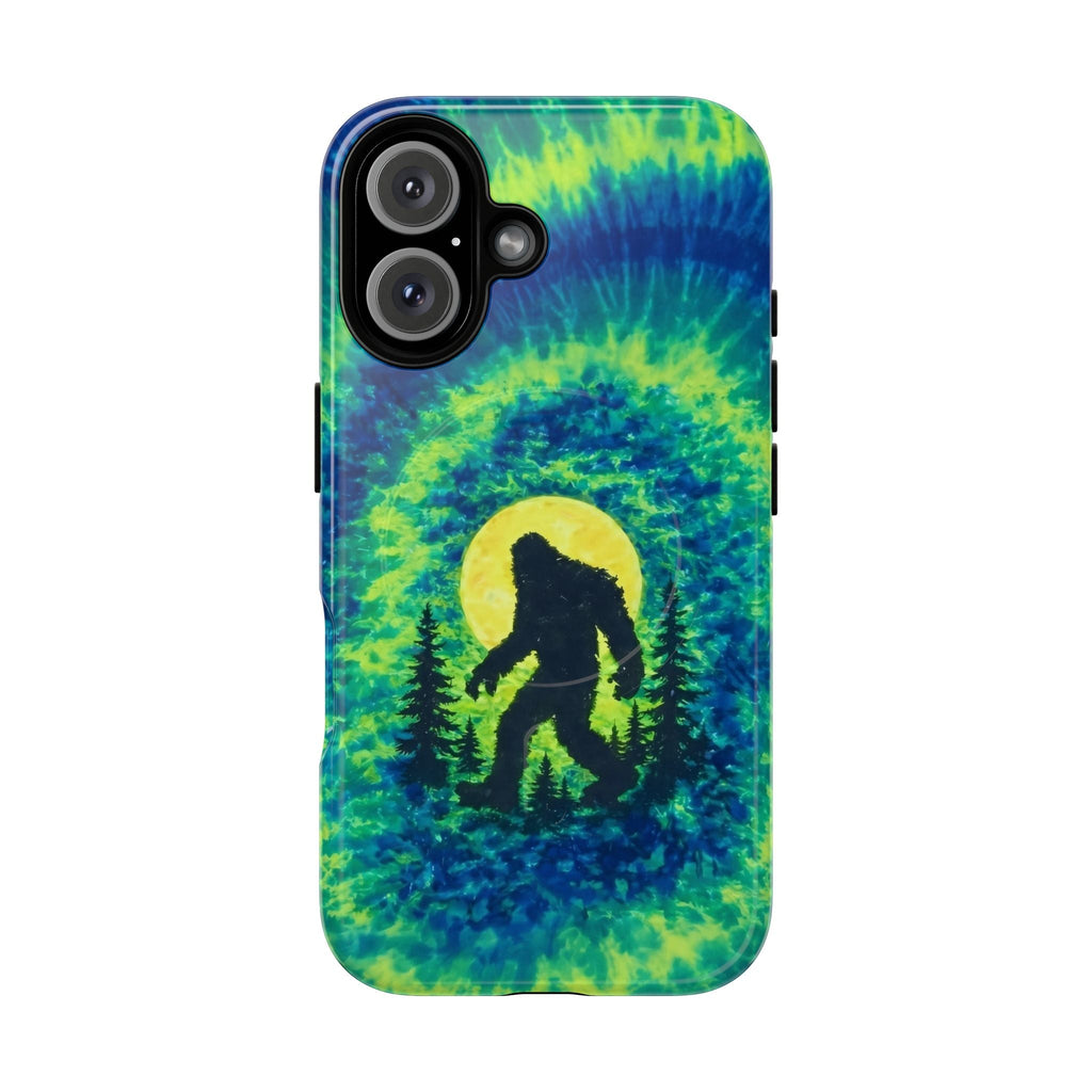 BIGFOOT IN THE FOREST GREEN BLUE SWIRL MAGNETIC PHONE CASE  - TLNO0505262