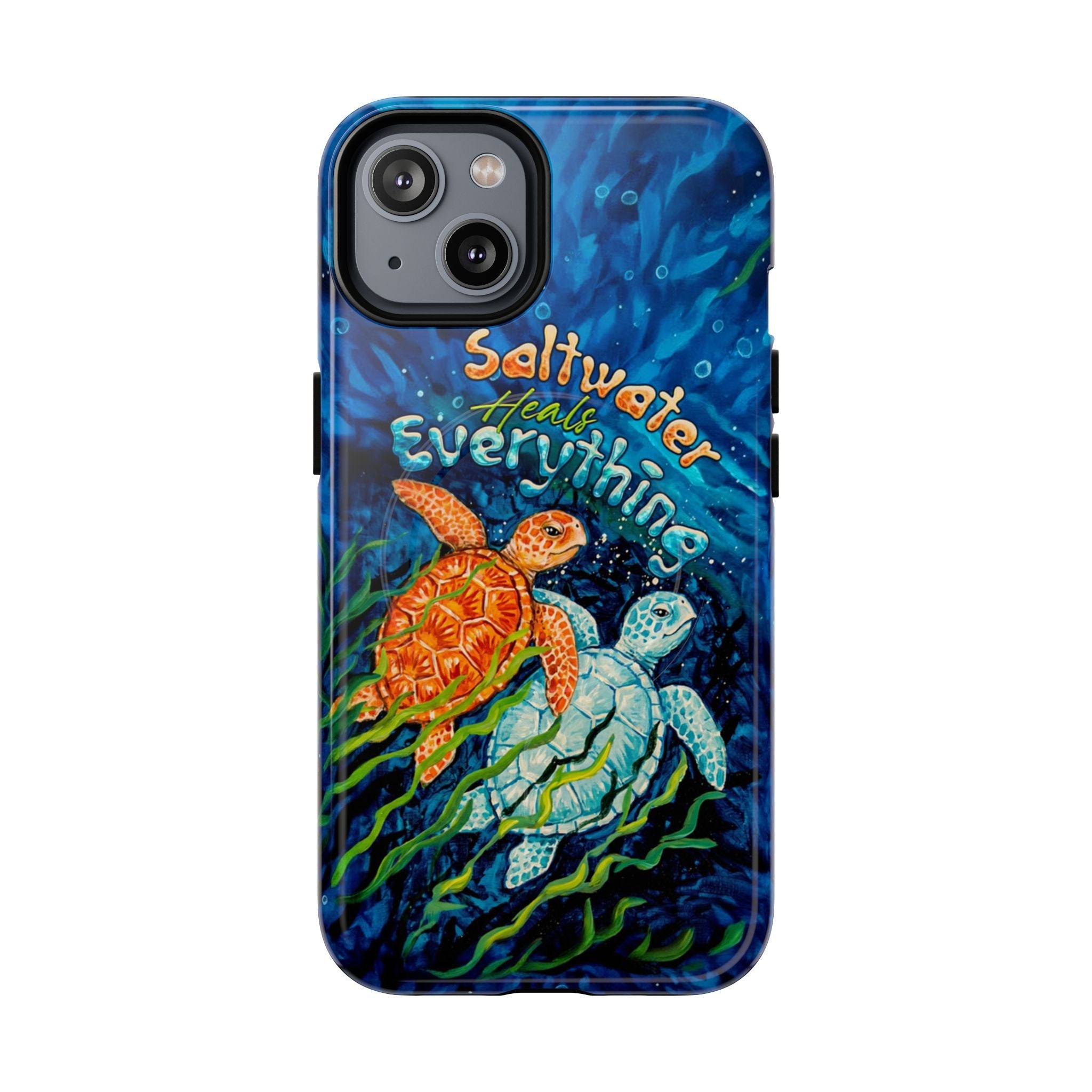 SALTWATER HEALS EVERYTHING TURTLE MAGNETIC PHONE CASE  - TLTW2005264