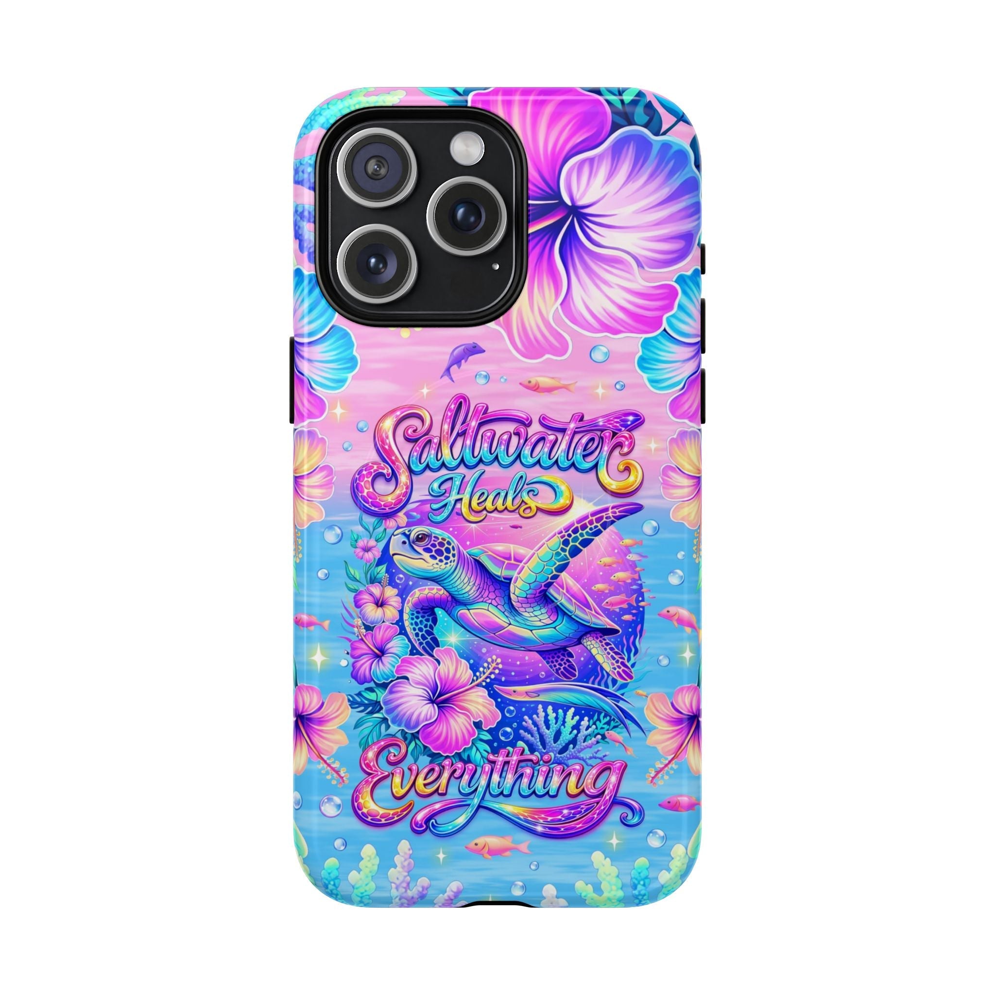 SALTWATER HEALS EVERYTHING TURTLE MAGNETIC  PHONE CASE    - TLNT1104264