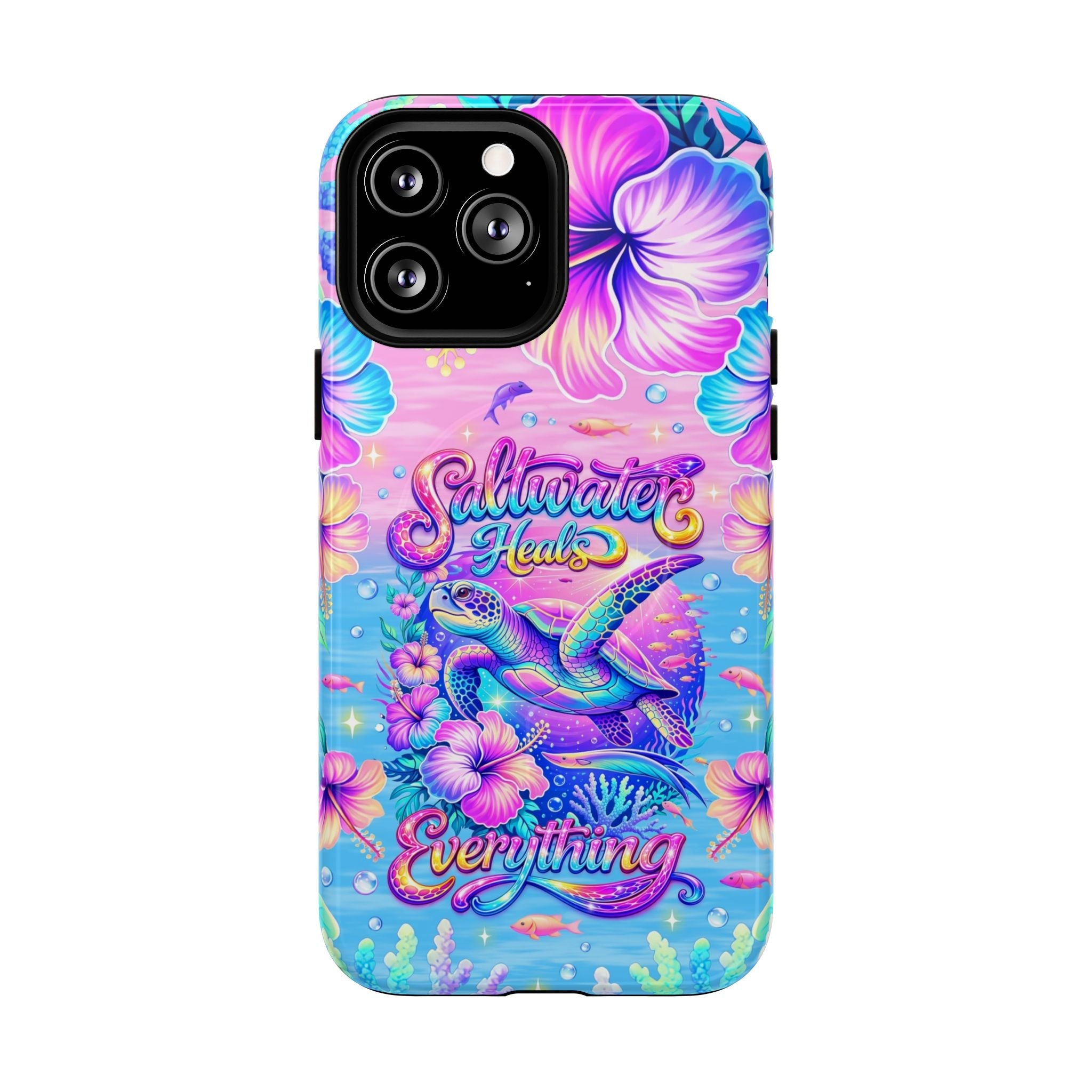 SALTWATER HEALS EVERYTHING TURTLE MAGNETIC  PHONE CASE    - TLNT1104264