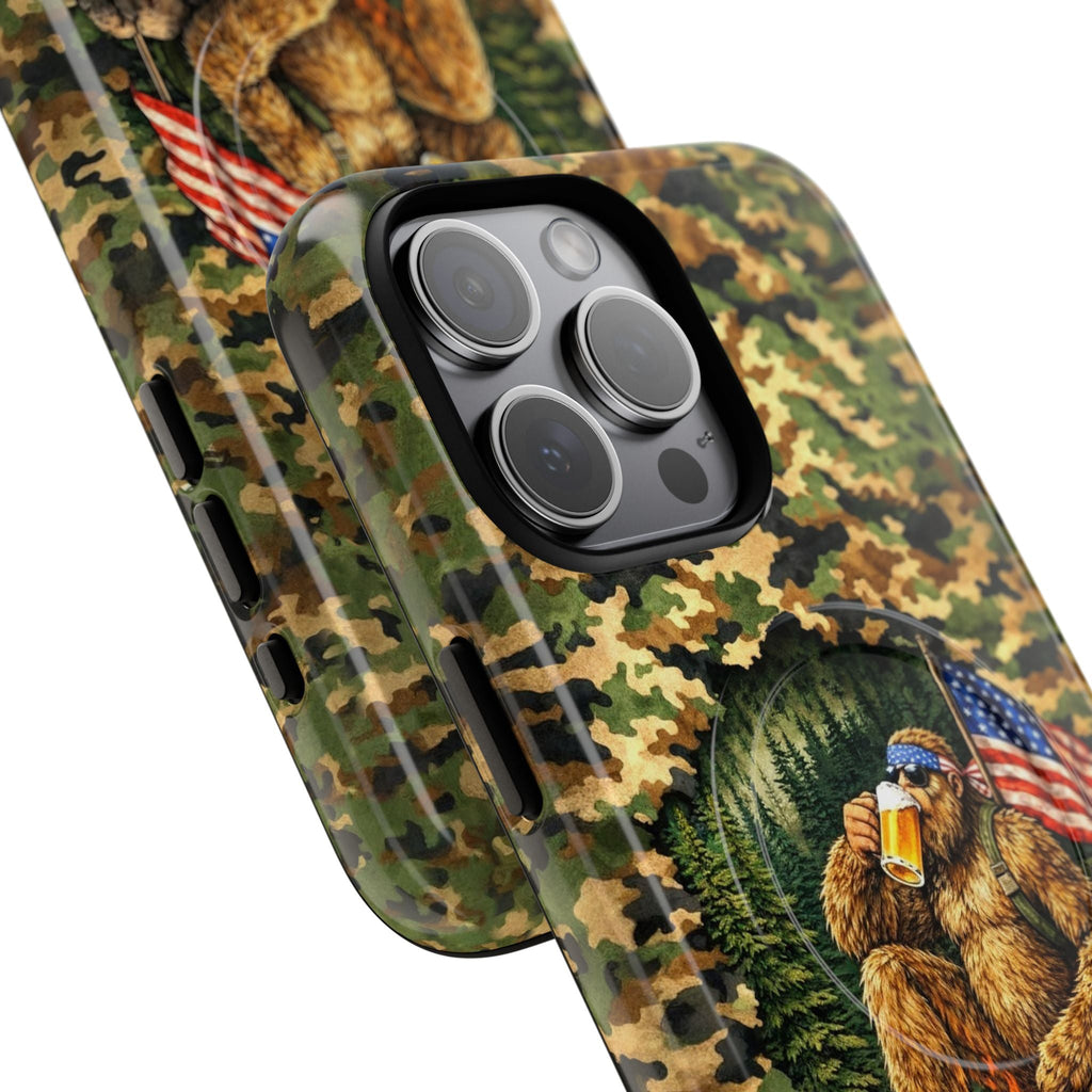 BIGFOOT CAMPFIRE CAMOUFLAGE MAGNETIC PHONE CASE   - TLHN1604264