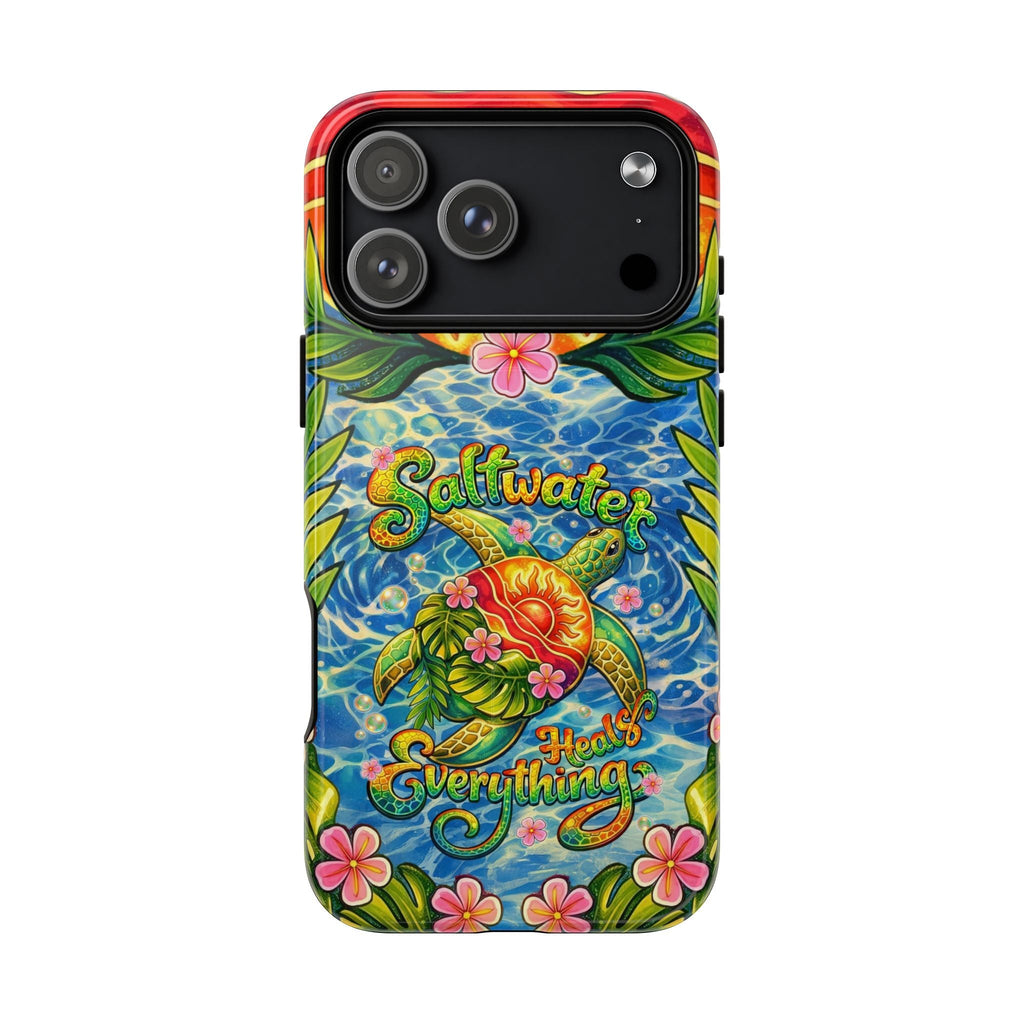 SALTWATER HEALS EVERYTHING TURTLE MAGNETIC PHONE CASE - TLNT1704262